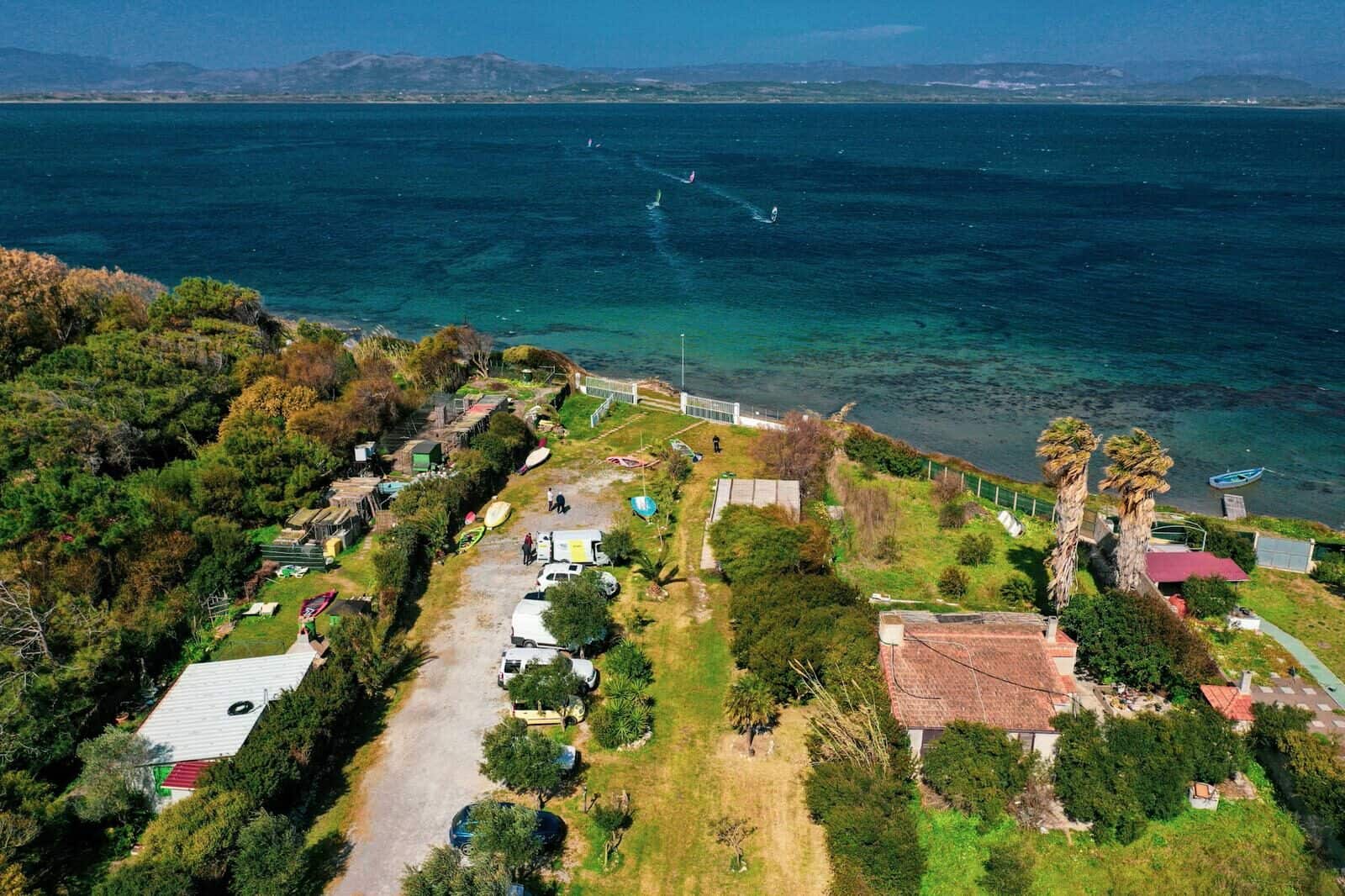 Spot de wingfoil en Sardaigne
