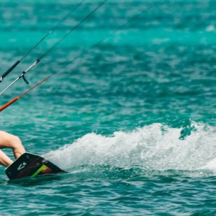 Kitesurfing-Session auf Korsika
